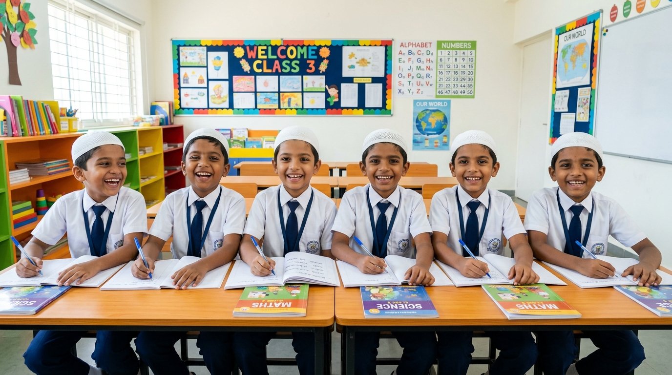 Students in Assembly Uniform